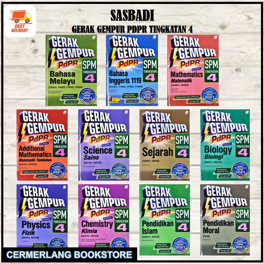 Buy [CML] SASBADI BUKU LATIHAN GERAK GEMPUR PDPR SPM TINGKATAN 4  SeeTracker Malaysia