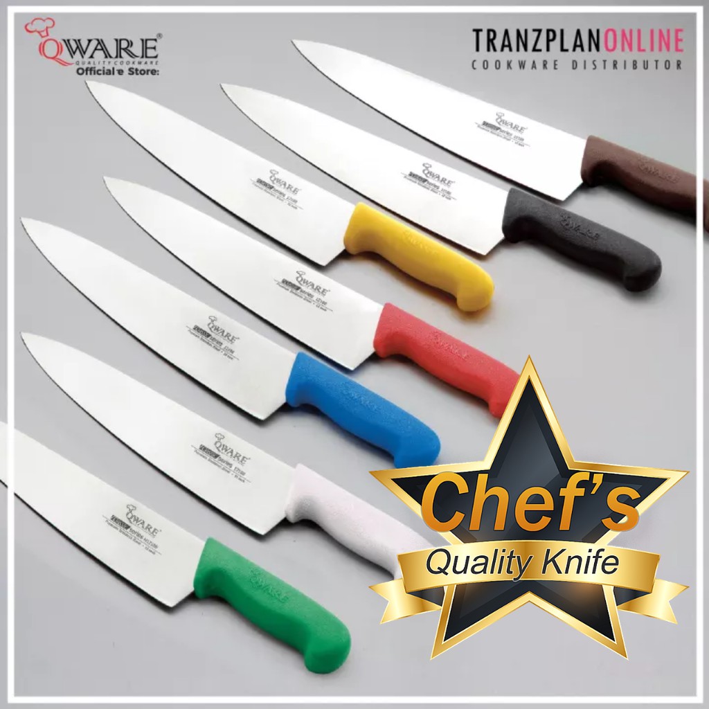 [Authentic 100] QWARE Stainless Steel Chef Grade Knife Proflex