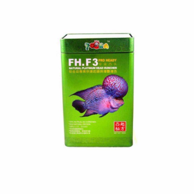 Topka FH.F3 Pro Heady Natural Platinum Head Huncher Flower Horn Food 500g