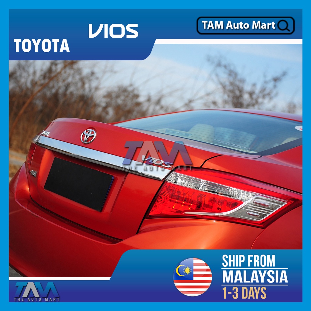 Toyota Vios Rear Chrome Bar Replace Type Bar Rear Tailgate Cover Trim