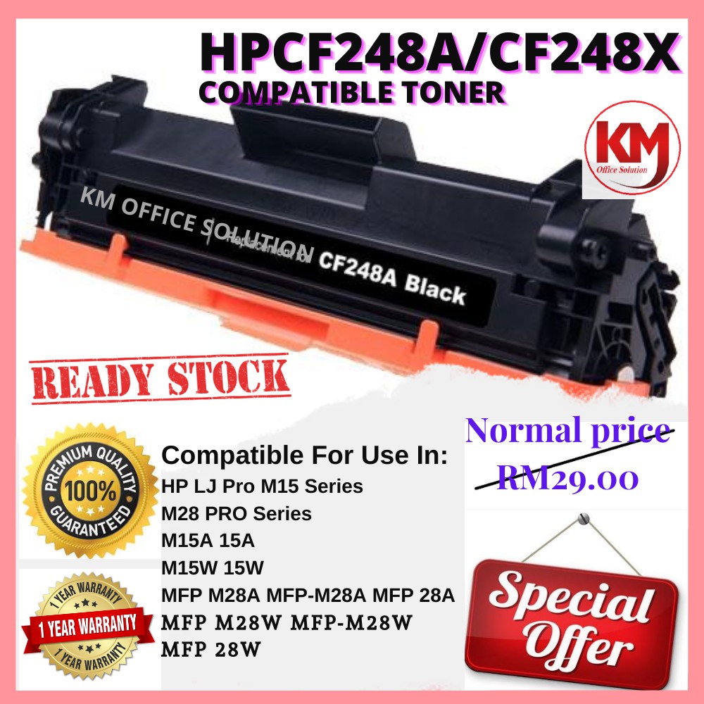 HP CF248A 48A HP48A Compatible Laser Toner HP LaserJet Pro M15a 15w MFP