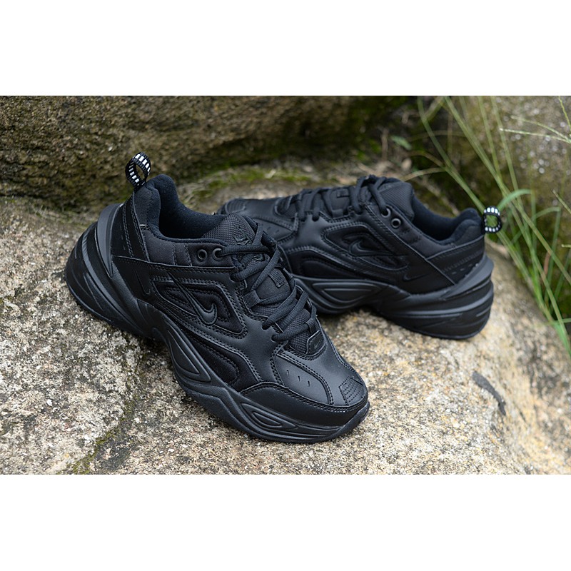 ready stock】discount Nike Air M2K Tekno retro fashion men's and women's  shoes all black Size: 36-45 | Shopee Malaysia