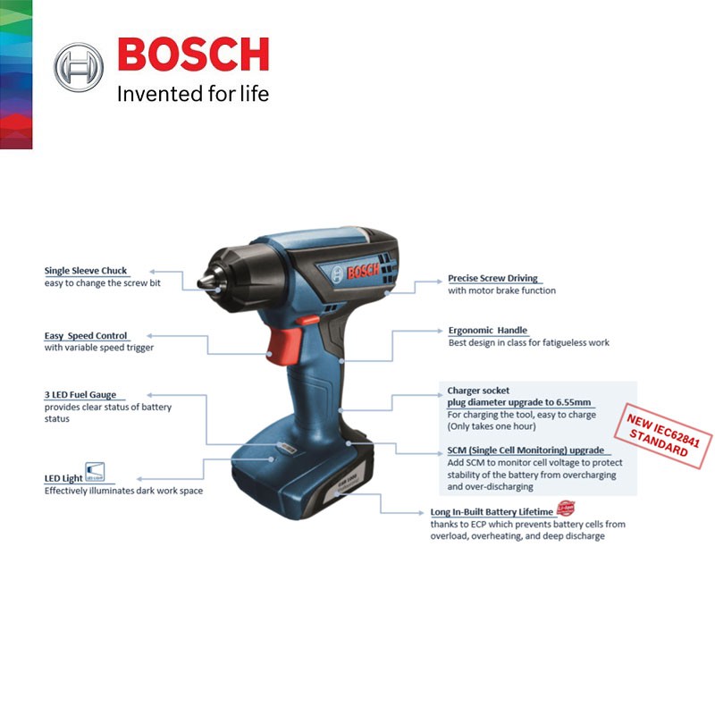 Bosch Professional Gsr 1000 Cordless Drill Driver Extra Screwdriver Bits Set 06019f40l1 Shopee Malaysia