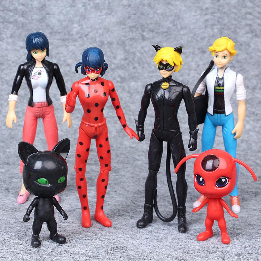 14pcs Miraculous Ladybug Figures Toys Anime Dolls Girls Gifts