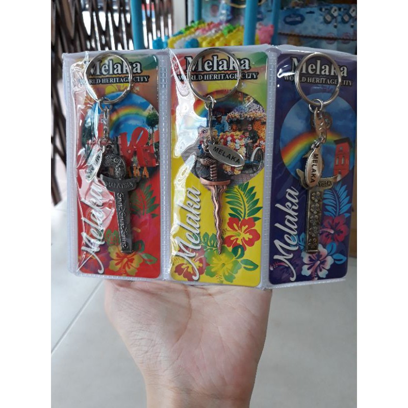 READY STOCK Keychain Collection Melaka Malaysia Souvenir Cnederahati Malaysia