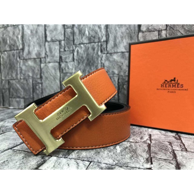 Hermes Leather Belt MEN's hermes tali pinggang lelaki Shopee Malaysia