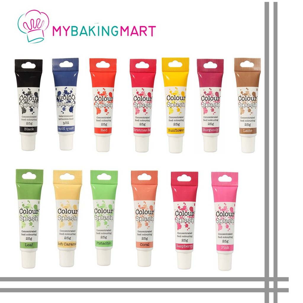 Mybakingmart | Colour Splash Gel - Edible Food Coloring - 25g | Shopee