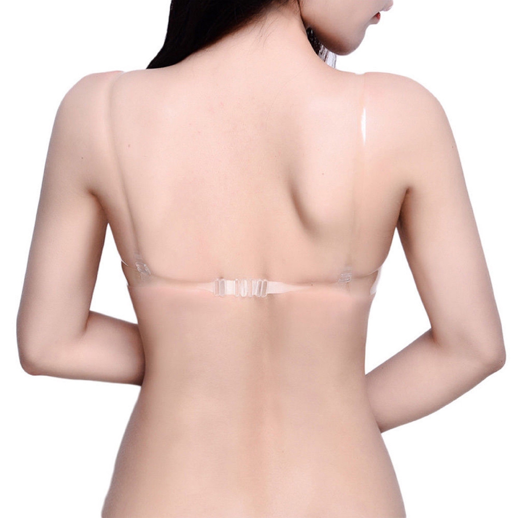 Fashion Transparent Clear Push Up Bra Strap Invisible Bras Women Underwire YZZ 