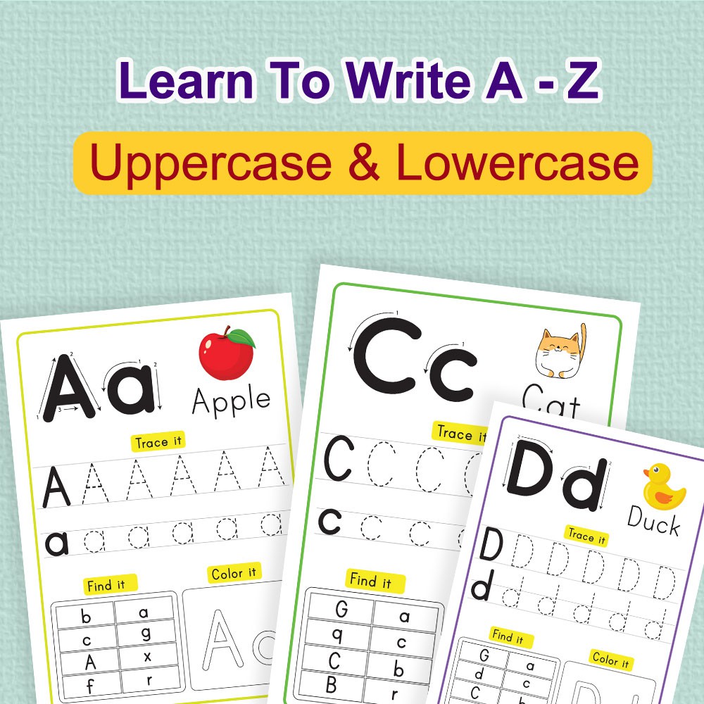 [PDF/Softcopy] English Preschool - Learn To Write ABC Uppercase ...