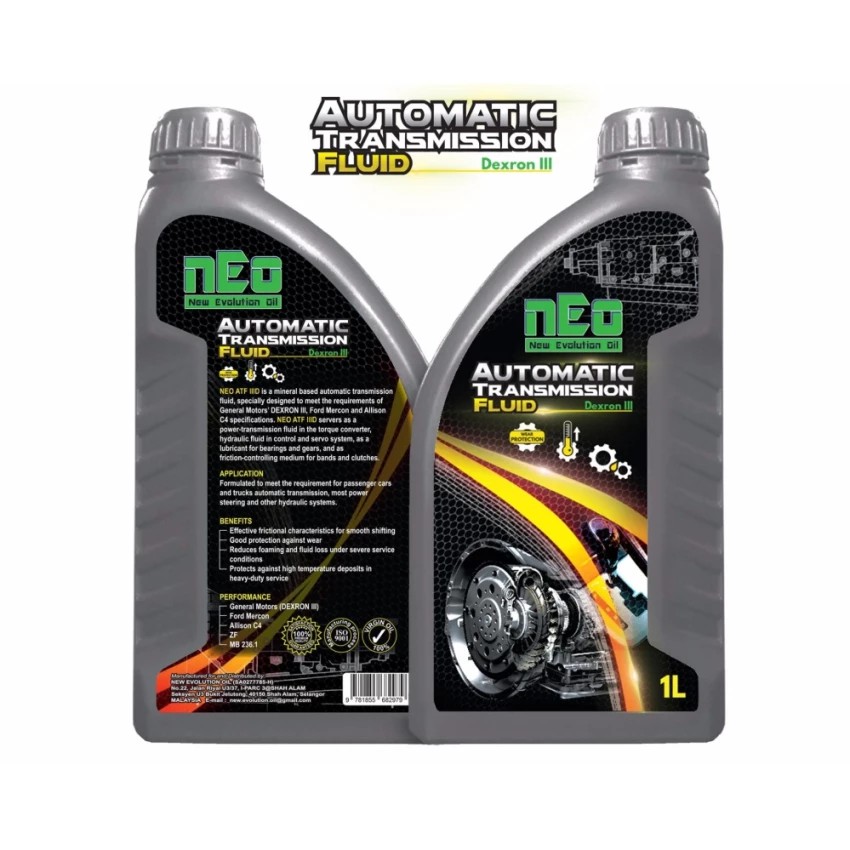 Gear Oil / Automatic Transmission Fluid Dexron 3 nEo 1 Litre Shopee