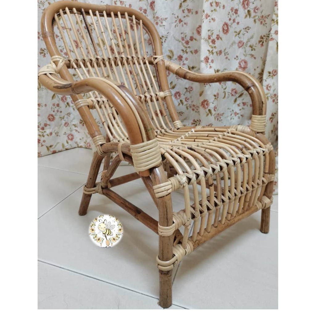 Cheerfulbee Handmade Natural Manau Rattan Chair for Kid   Cheerfulbee Handmade Natural Manau Rattan Chair for Kid