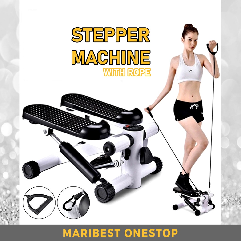 Stepper Exercise Machine Left and Right Swing Stepper (Hydraulic) Fitness Body Slimming Foot Machine (Random Colour)