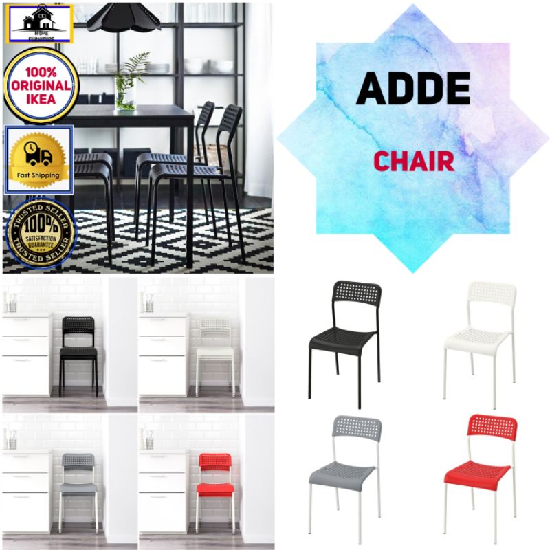 Ikea Adde Chair Kerusi Serbaa, Ikea Adde Chair Dimensions In Cm