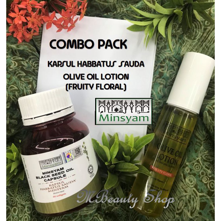 Value Pack!! Original Minsyam Black Seed Oil (Habbatus Sauda) + Olive Oil Lotion Fruity…