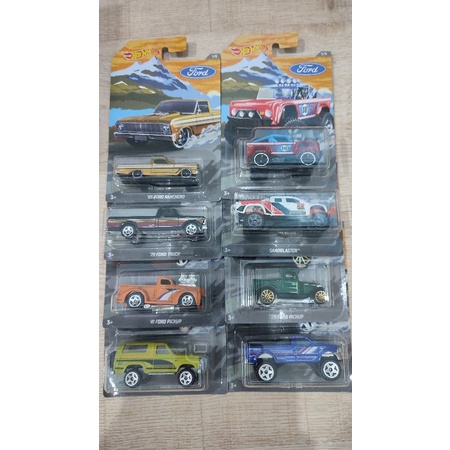 Hot Wheels Ford Set ( Full set of 8pcs 
