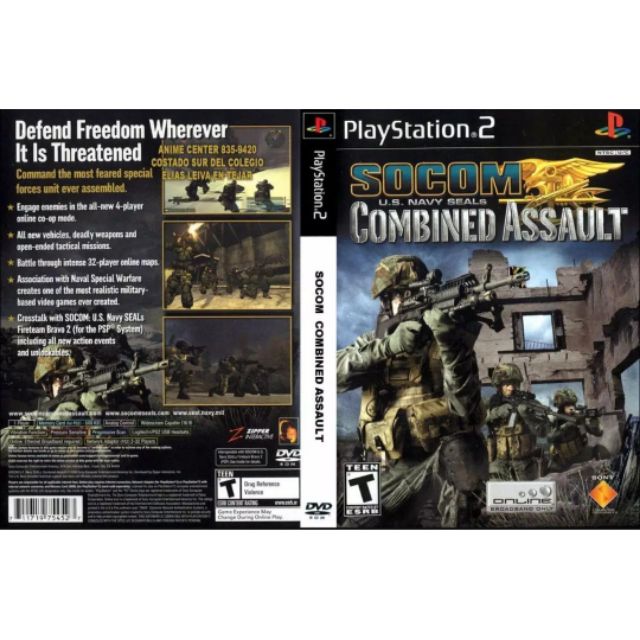 Ps2 Game Collection Socom U S Navy Seals Combined Assault Shopee Malaysia