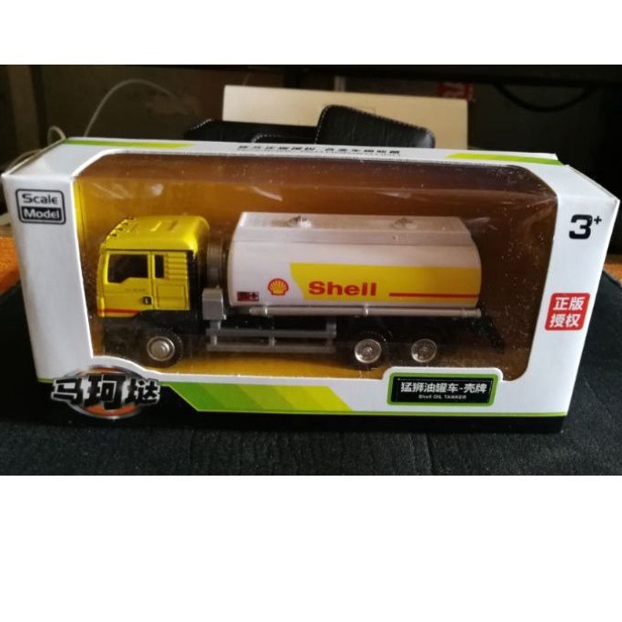 1/64 shell truck rmz city man tgs with box