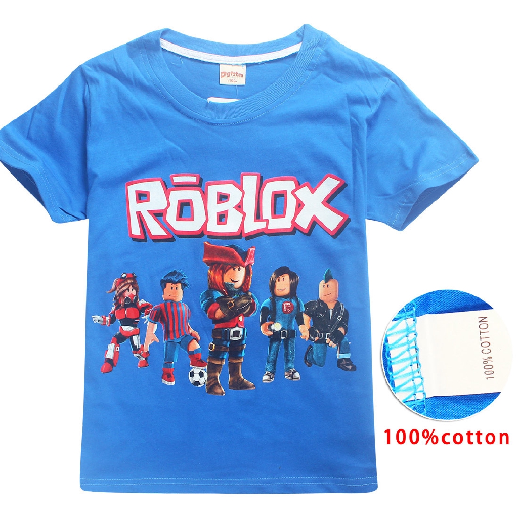 Roblox 6 14 Year Old Children T Shirt Big Virgin Sleeved T Shirt Summer Shopee Malaysia - roblox boys t shirt lego cartoon print kids tops christmas shirt new years tees big boy clothes shopee malaysia