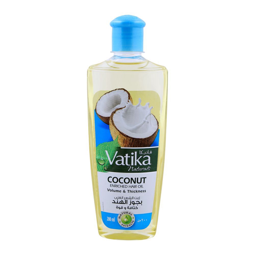Dabur Vatika Naturals Coconut Enriched Hair Oil 200ml Minyak Rambut