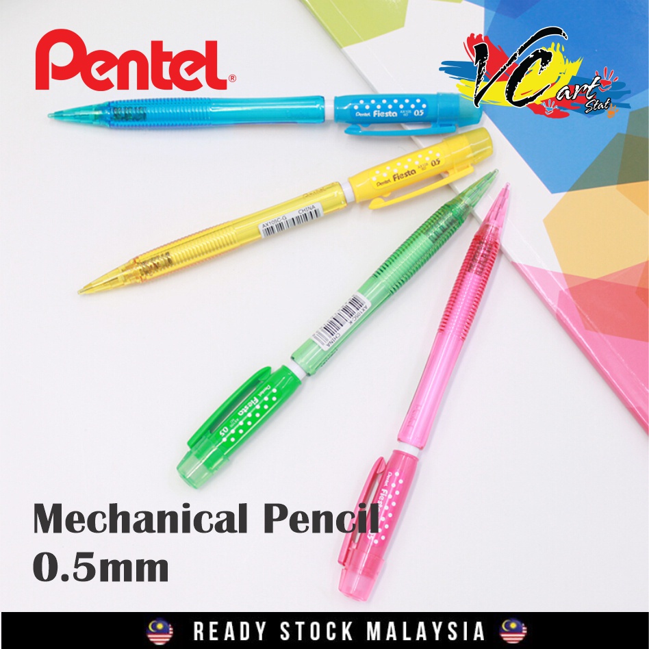 Pentel Fiesta AX105C Automatic Mechanical Pencil Picit Pesil Tekan ...