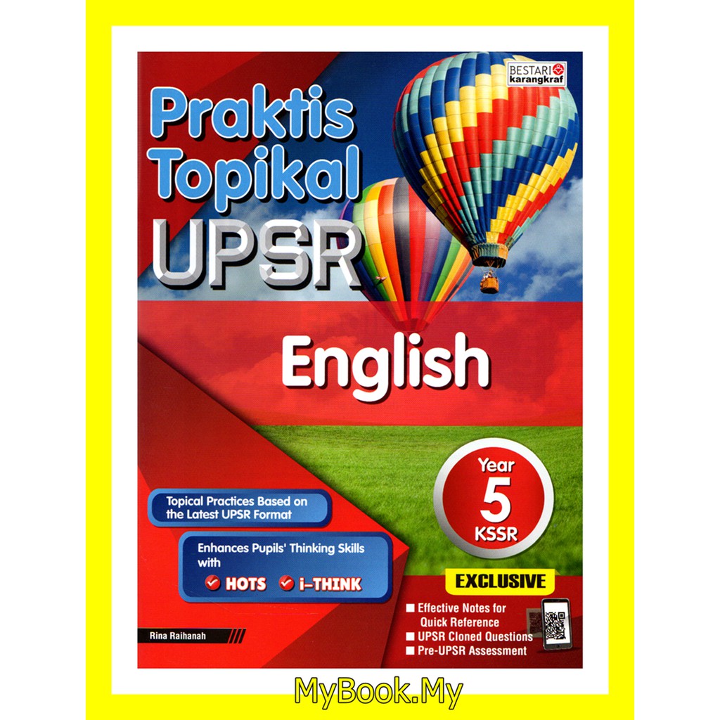 Myb Buku Latihan Praktis Topikal Upsr Kssr Tahun English Bestari Karangkraf Shopee