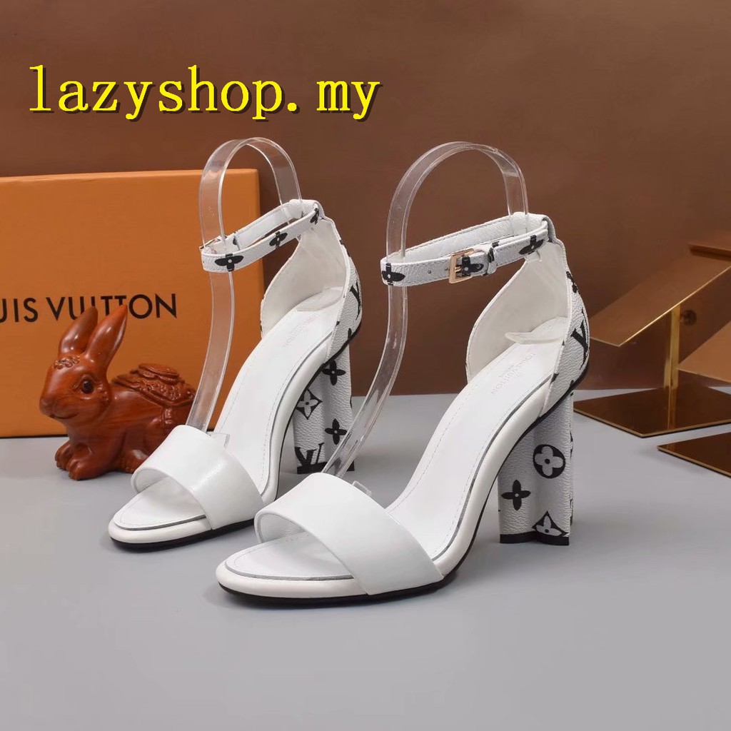 lv white heels