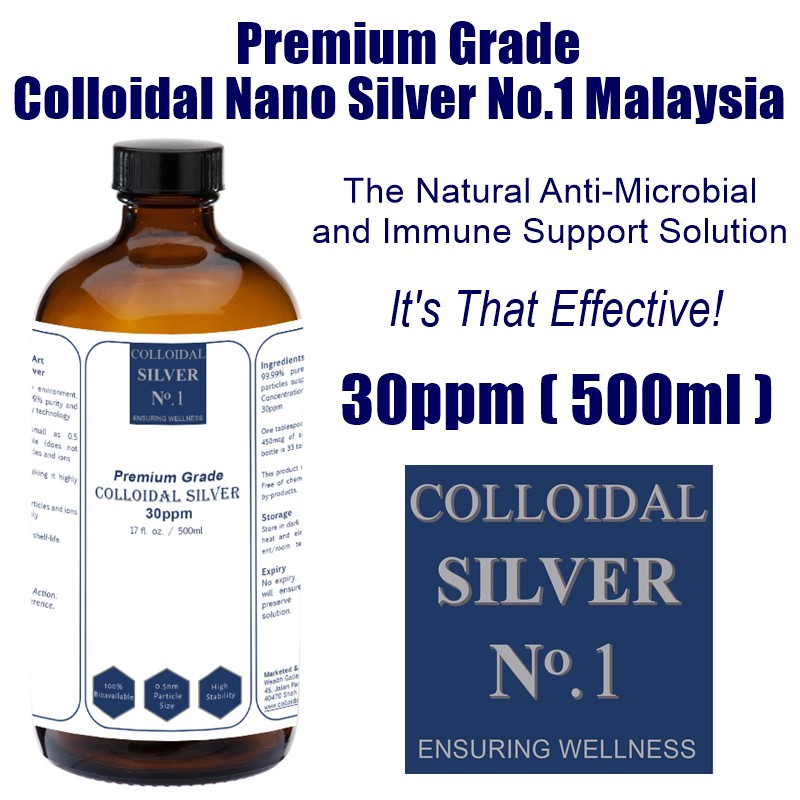 Colloidal Silver No.1 Premium Grade Colloidal Nano Silver Water
