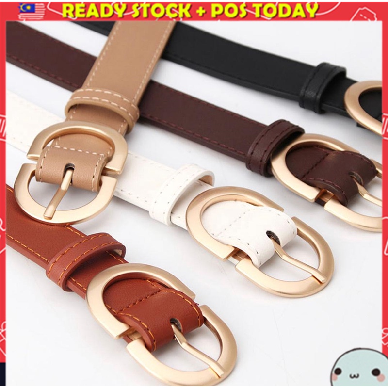 ⭐️⭐️ [Ready Stock] Women Leather Belt Candy Color Casual Waistband Belt ...