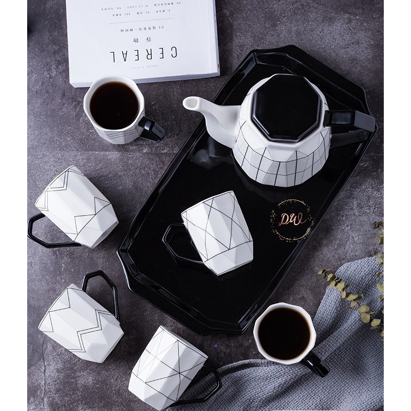 Modern Geometric Tea Set (READYSTOCK) Shopee Malaysia