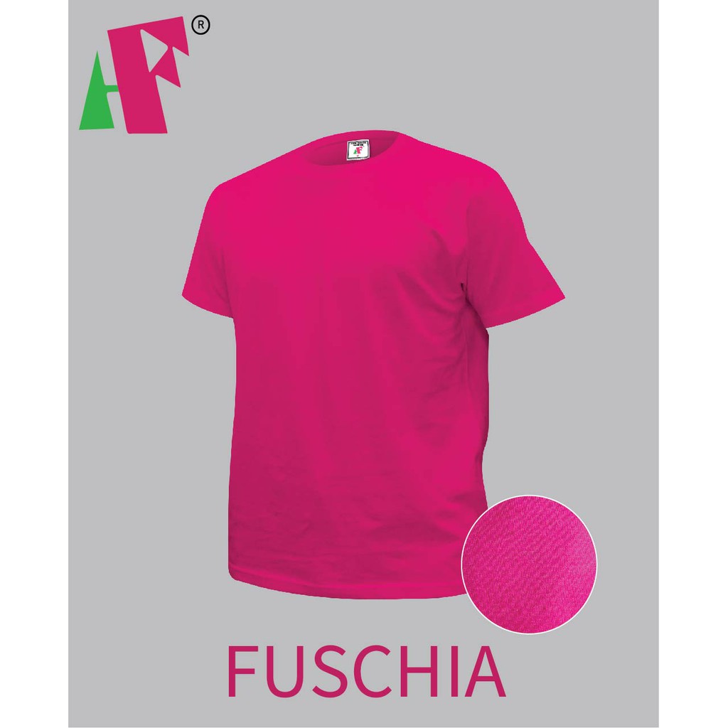 Short Sleeve Men/Women T-Shirt 100% Cotton FUSCHIA (UNISEX)