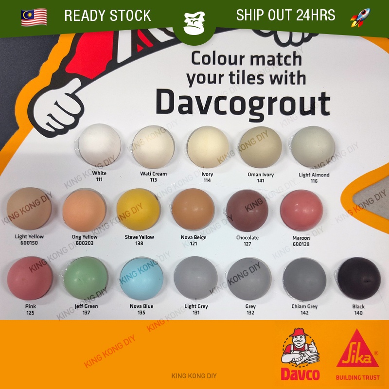 3.5KG SIKA DAVCO Tile Grout Davcogrout Cement Wall Floor Mosaic Joint