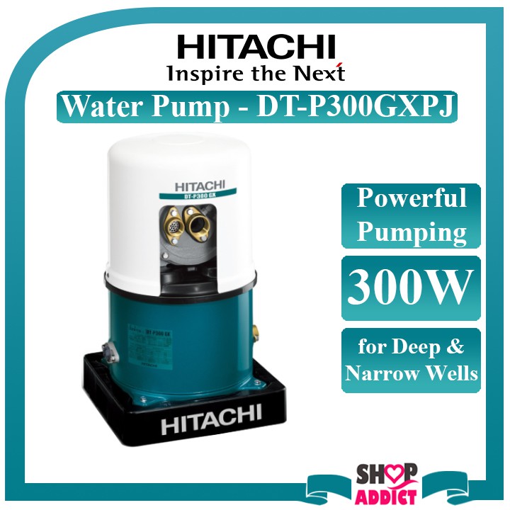 HITACHI WATER PUMP 300W DOUBLE BARREL DTP300GXPJ Shopee Malaysia
