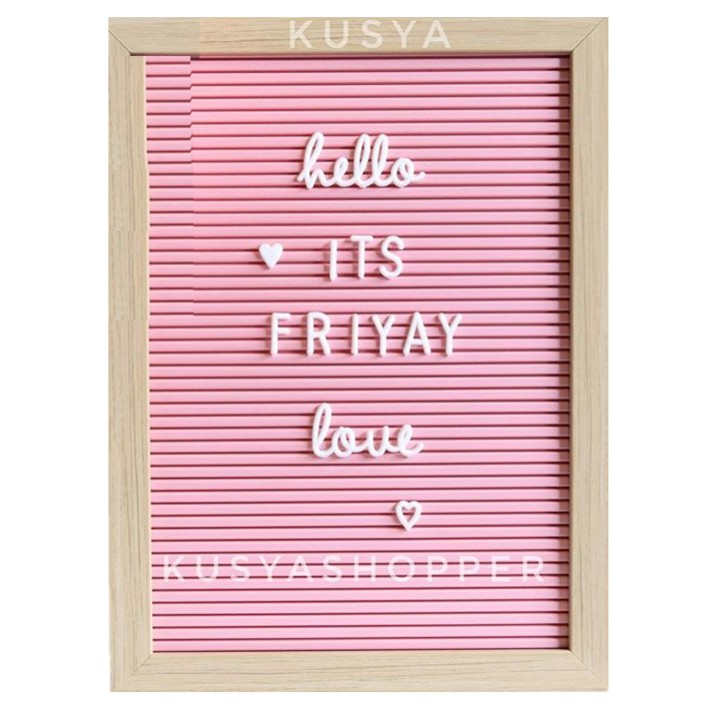 Pink Letter Board Size 30x23cm Shopee Malaysia