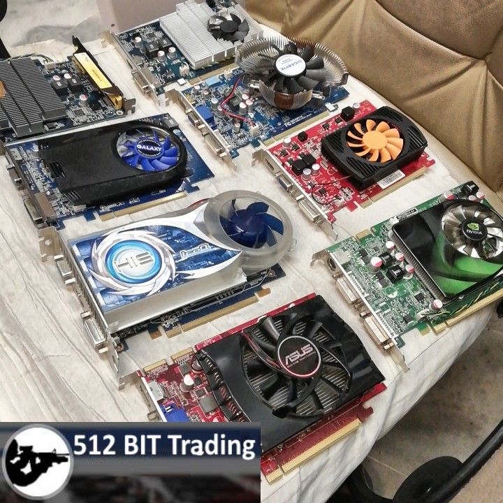 GT210 GT220 GT240 9800GTX 9600GT HD6450 HD6570 HD6670 Graphic card(used)