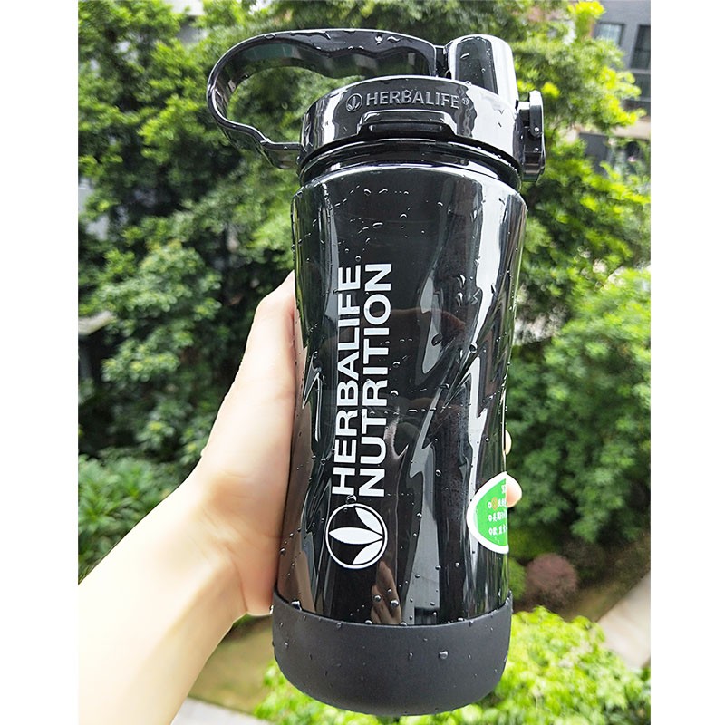 New Arrival High Quality Rubber 6 Candy Color 1000m 1L 2000ml 2L Portable Hebalife Nutrition Custom straps water Bottle