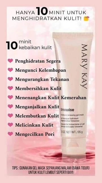 Mary Kay Moisture Renewing Gel Mask Shopee Malaysia