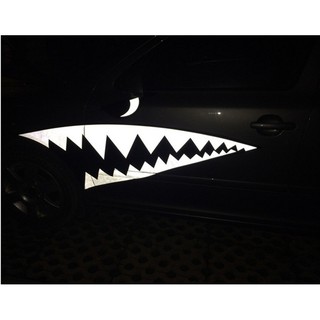 2pcs Waterproof DIY Shark Teeth Car Body Sticker Auto ...