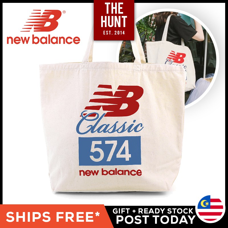 NEW BALANCE NB Classic 574 Shoulder Tote Men Women Handbag Canvas Casual Travel Gifts Hadiah Beg