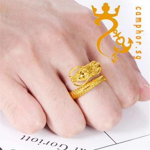 Chinese Dragon 916 Gold Ring Male Gold Ring Trendy Men S Gold Store Shopee Malaysia