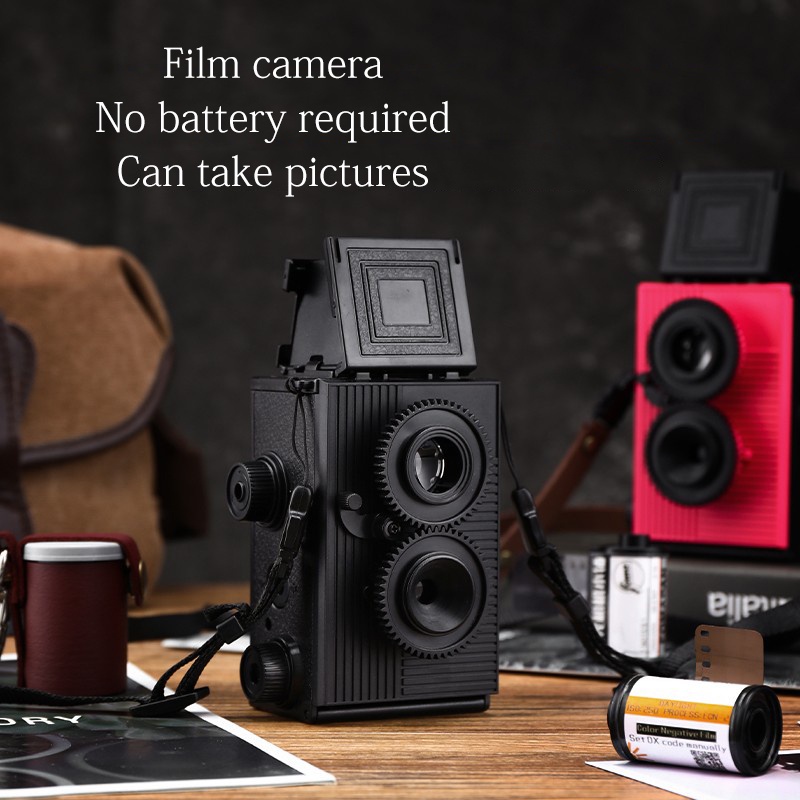 Masked Rider Film camera vintage non disposable double reflex camera science for adults DIY BESTSELECTION