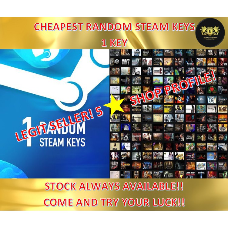Random Steam Keys Region Free Steam Games Only Rm 0 99 Shopee Malaysia