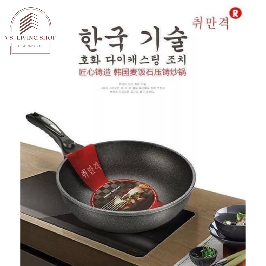 Korean Maifan Stone Pot (32cm) 韩国麦饭石炒锅 (32cm) Shopee Malaysia