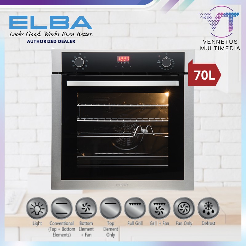 Elba 70L Builtin Oven EBOE7081D(SS) Shopee Malaysia