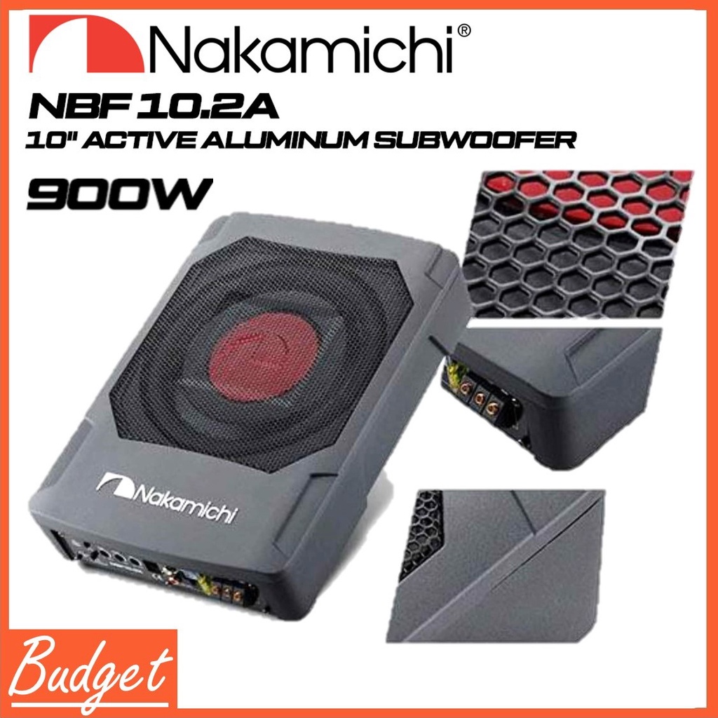 Car Speaker Underseat Subwoofer NAKAMICHI NBF10.2A 10" 900W Car
