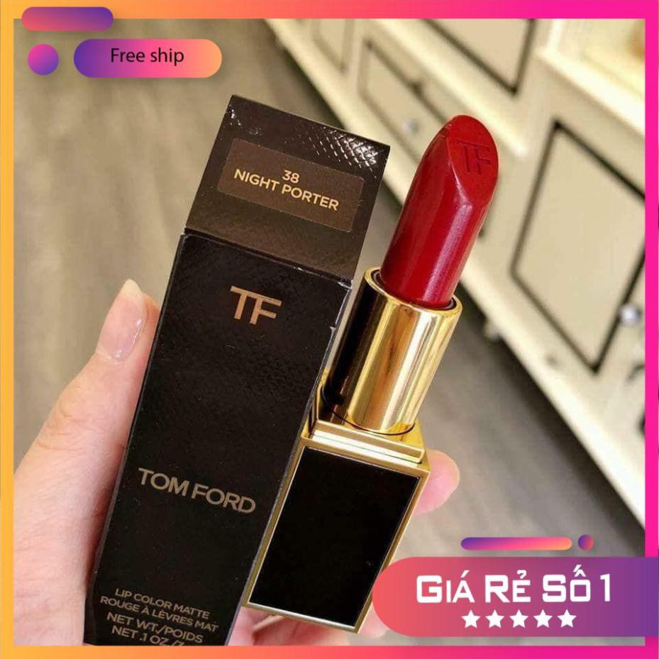 Tom Ford Lip Color Matte 38 Night Porter - Luxurious Cold Red | Shopee  Malaysia