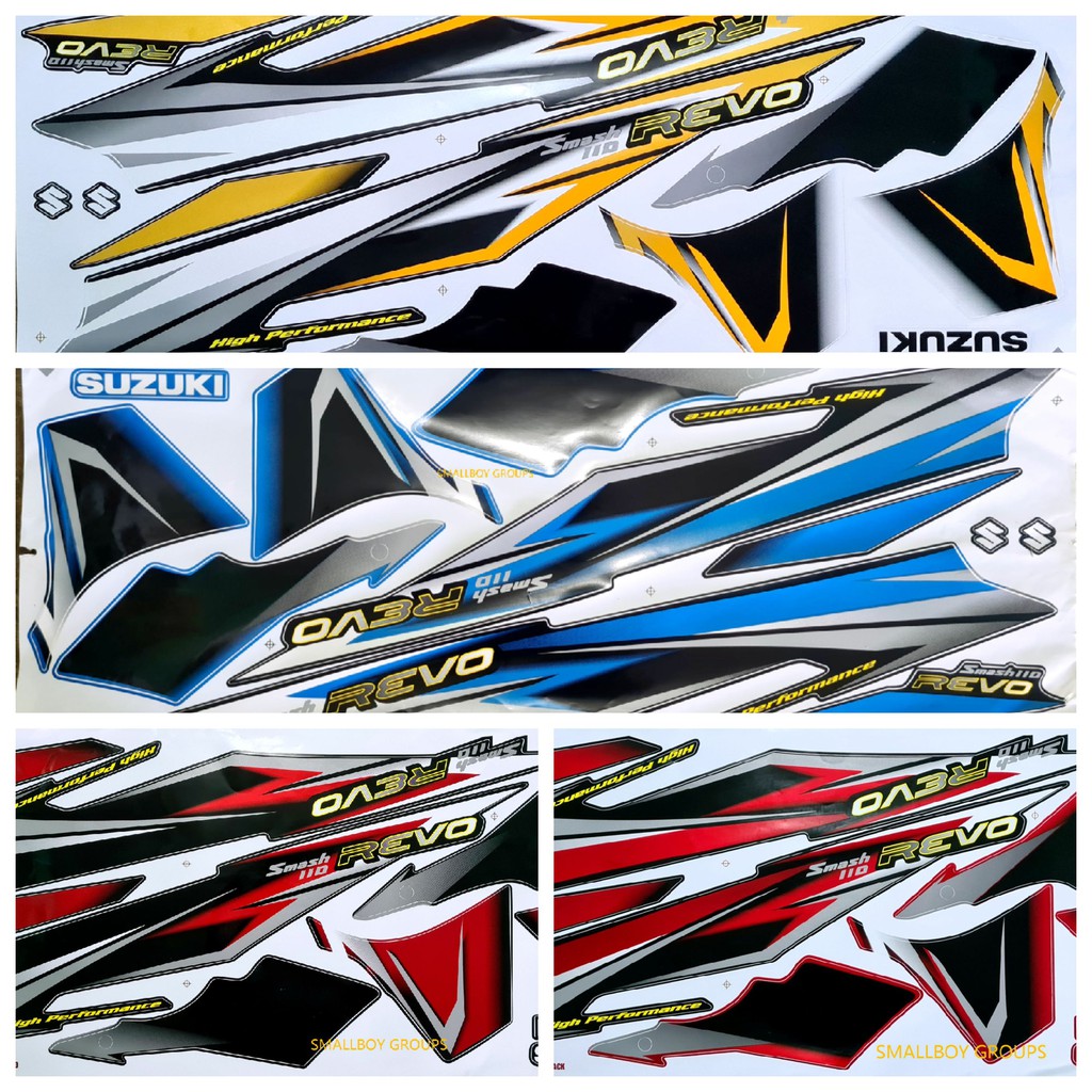 Suzuki Smash Revo 110 Revo110 Sticker Set 