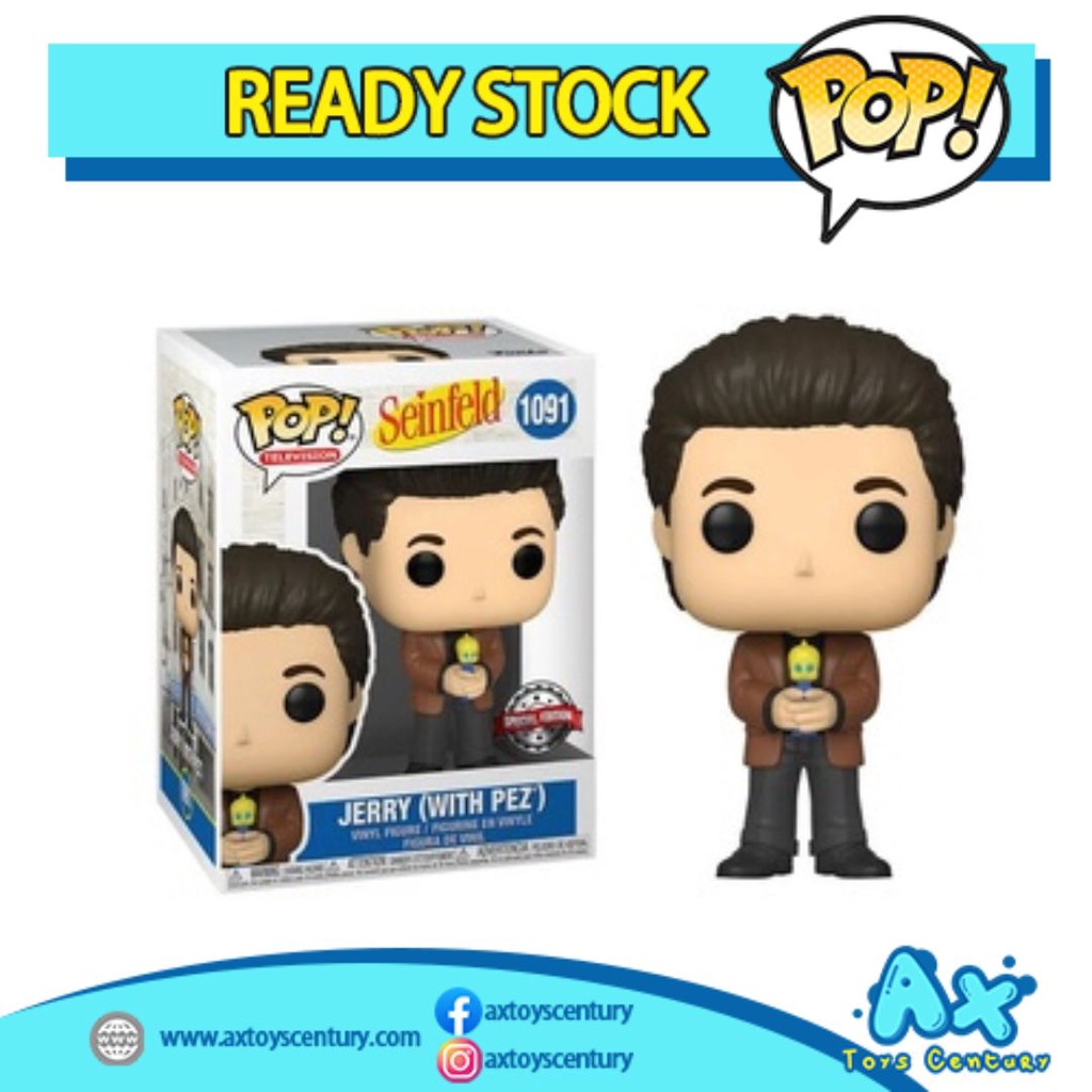 Funko Pop! Television: Seinfeld - Jerry with Pez #1091 Special Edition 100% Genuine