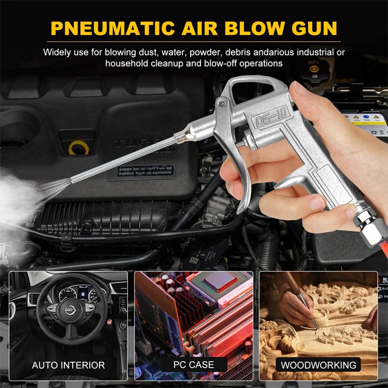 Air Blow Dust Gun Duster Compressor Air Blower Cleaning Pneumatic Hand Tool New 