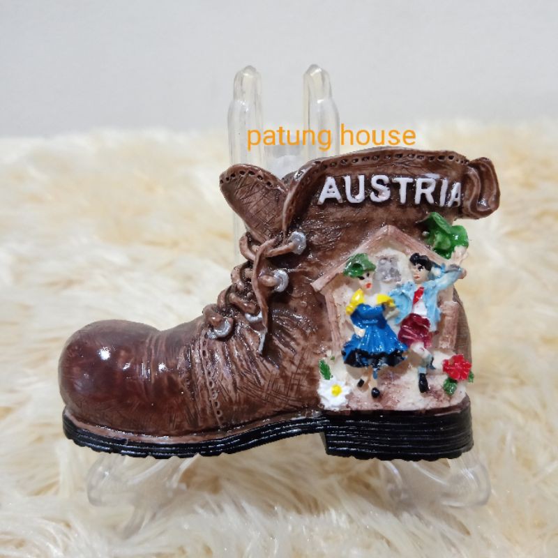 Fridge Magnet Fridge Attachment Austrian Country Souvenir Shoes Boots