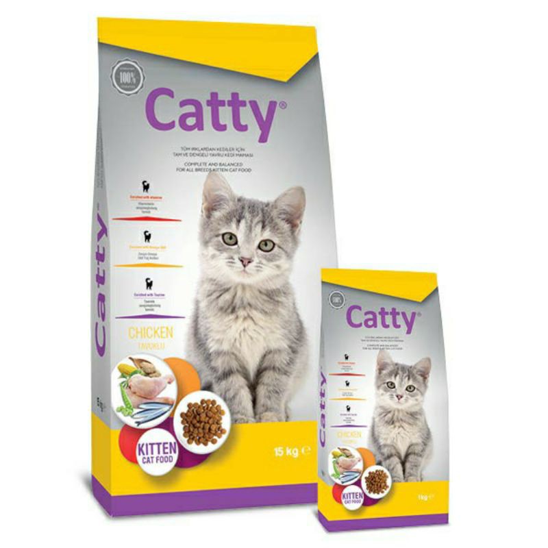 1kg Catty Premium Kitten Cat Food Chicken Flavour Original Packing Shopee Malaysia